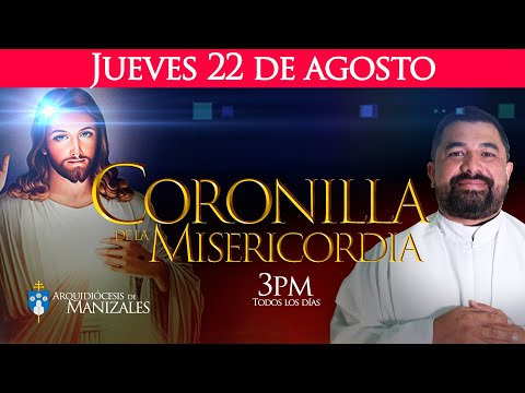 Coronilla de la Divina Misericordia de hoy jueves 22 de agosto y Hora Santa. P. Hugo Armando Gálvez.