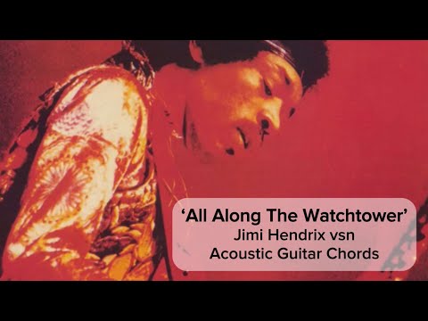 ‘All Along The Watchtower’ Jimi Hendrix vsn - Acoustic Chords (Standard - Capo 3)