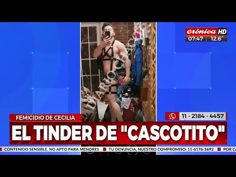 Femicidio de Cecilia: esta es la cuenta de Tinder de César Sena