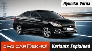 Hyundai Verna Variants Explained