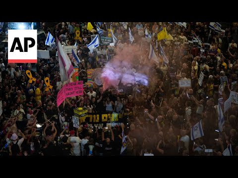 Protesters in Tel Aviv demand release of hostages in Gaza