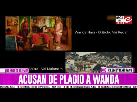 Wanda Nara fue acusada de plagio por el videoclip de O Bicho Vai Pegar