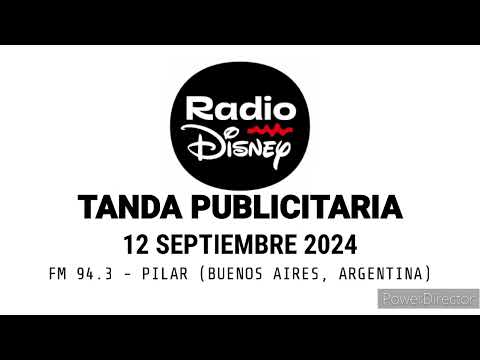 Tanda publicitaria - Radio Disney LA (FM 94.3) (Argentina) (12 septiembre 2024) (IV)