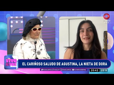 #VivoParaVos | Dora Baret se ememocionó al escuchar un mensaje de su nieta