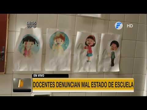Docentes denuncian mal estado de escuela en Asunción