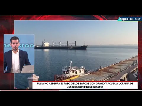 Rusia no asegura el paso de los barcos con grano y acusa a Ucrania de usarlos con fines militares