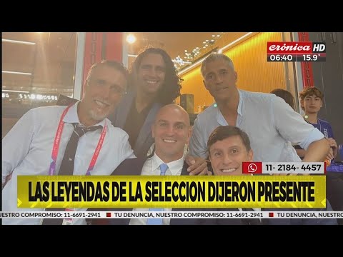 Las leyendas de la Selección Argentina dijeron presente en Qatar