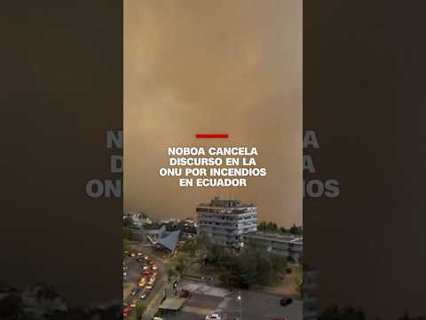 Noboa cancela discurso en la ONU por incendios en Ecuador