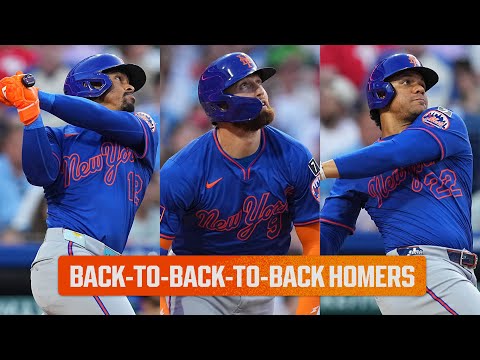 LINDOR. NIMMO. SOTO. Back-to-back-to-back homers give the Mets the lead vs. the Phillies!