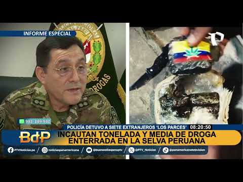 BDP Incautan tonelada y media de droga enterrada en selva peruana