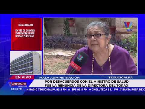 Renuncia directora de El Tórax tras desacuerdo con ministro de Salud