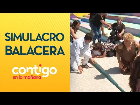 Vecinos realizaron SIMULACRO DE BALACERA en Lo Prado - Contigo en la Mañana
