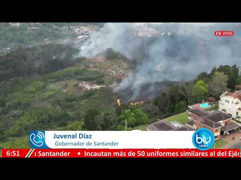 Incendios forestales del fin de semana ya están controlados: gobernador de Santander