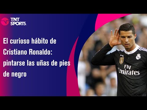 El curioso hábito de Cristiano Ronaldo: pintarse las uñas de pies de negro