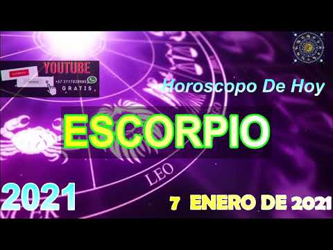 Horóscopo De Hoy ? Escorpio ? ? 7 De Enero De 2021 #Horoscopodehoy ??