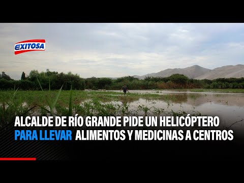 Alcalde de río Grande pide un helicóptero para trasladar alimentos y medicinas a centros aíslados.