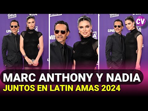 Marc Anthony y Nadia Ferreira JUNTOS en los Latin AMAs 2024
