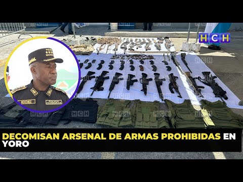 Decomisan arsenal de armas prohibidas en Yoro