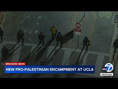 Police descend on UCLA after pro-Palestinian encampment appears on campus