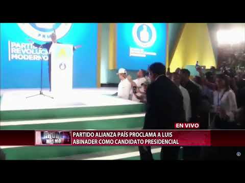 Partido Alianza País proclama a Luis Abinader como candidato presidencial