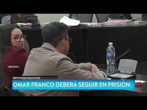 Niegan medida sustitutiva a ex superintendente Omar Franco