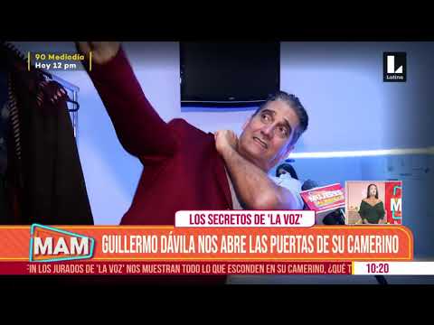 ? Guillermo Dávila nos abre las puertas de su camerino - #LaVozPerú