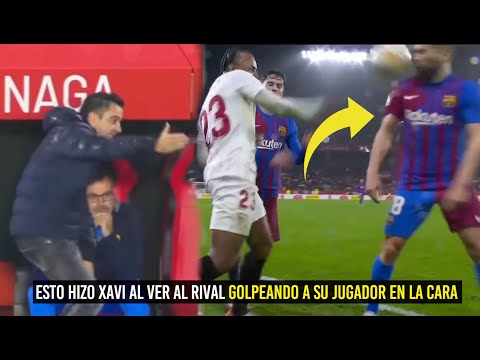 ESTO HIZO XAVI CUANDO RIVAL LE PEGÓ EN LA CARA A SU JUGADOR ¡TREMENDO LO QUE PASÓ!