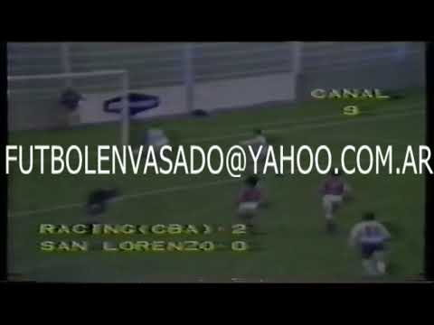 Racing de Córdoba vs San Lorenzo. Campeonato Metropolitano 1984.