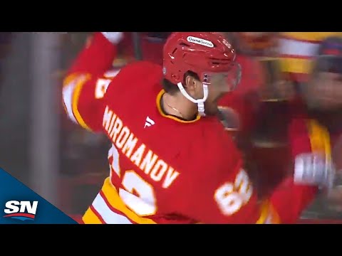 Flames Daniil Miromanov Breaks The Ice With First Goal Of Season