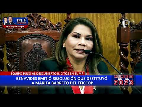 Sucedió en el 2023: La suspensión de Patricia Benavides y la crisis en el Ministerio Público