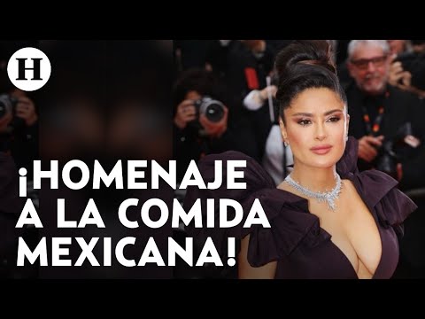 ¡En su faceta de productora! Salma Hayek presenta su nueva película, el El Sabor de la Navidad