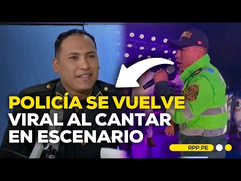 Policía se vuelve viral luego de cantar en escenario junto a la orquesta 'La única Tropical'