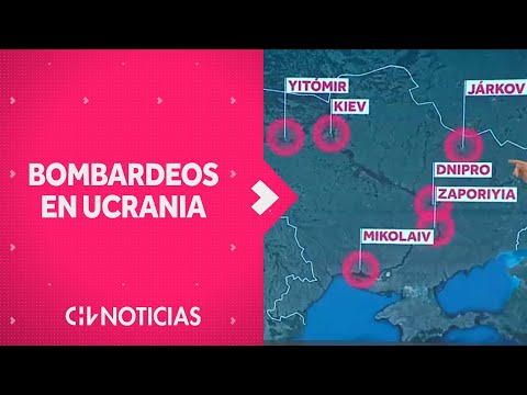 LAS ZONAS que han sido bombardeadas en UCRANIA - CHV Noticias