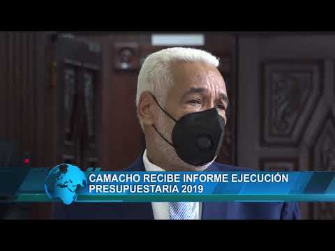 Camacho recibe informe ejecución presupuestaria 2019
