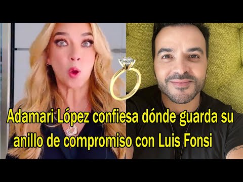 Adamari López confiesa dónde guarda su anillo de compromiso con Luis Fonsi