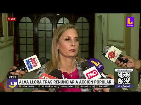 María del Carmen Alva renuncia a Acción Popular: Eligen al peor como vocero