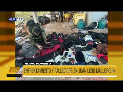 Enfrentamiento y fallecidos en Juan León Mallorquín