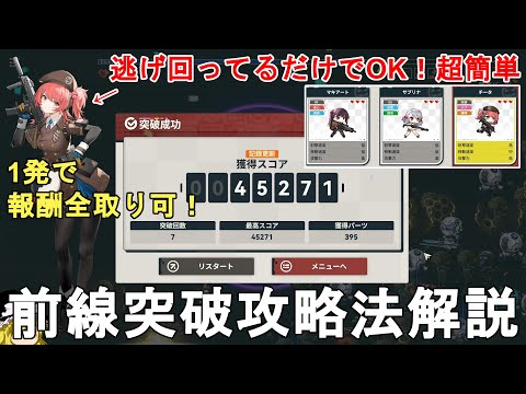 【ドルフロ2】暁の反響 前線突破簡単攻略法解説！楽に全報酬をゲットしよう！チータは逃げ回ってれば良いので楽。GIRLS' FRONTLINE 2 EXILIUM【少女前線2/ドールズフロントライン2】