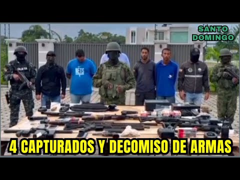 Fuerzas Armadas capturan a 4 sujetos por venta de armas en Santo Domingo