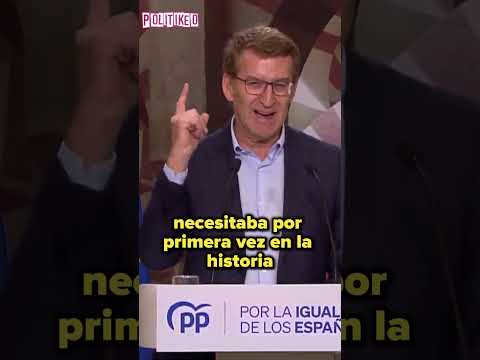 LAPSUS de FEIJÓO: Extremadura necesitaba una presidenta que se apellida GALLARDO #shorts