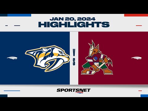 NHL Highlights | Predators vs. Coyotes - January 20, 2024