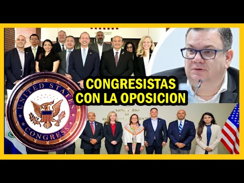 Congresistas también se reúnen con la oposición civil en su visita a El Salvador