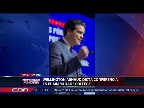 Wellington Arnaud dicta conferencia en el Miami Dade College