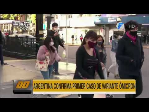 Argentina confirma primer caso de la variante Ómicron