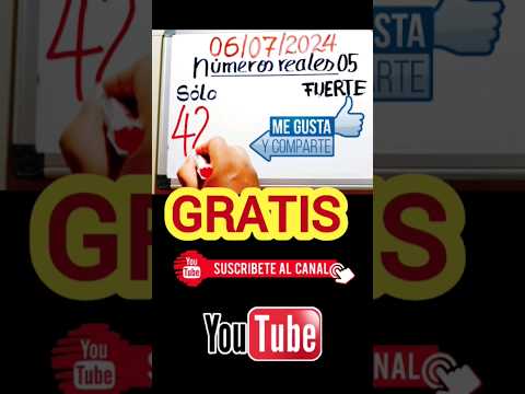 Un SÓLO NÚMERO para hoy SÁBADO 06 de JULIO  #dineroparahoy #viral #loteria #sorteos #video