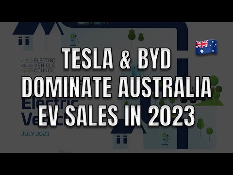 Tesla Model 3 Model Y and BYD Atto 3 Dominate Australian EV Sales 2023