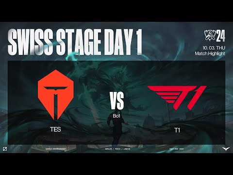 TES vs T1 매치 하이라이트 | 스위스 스테이지 Day1 | 10.03 | 2024 월드 챔피언십