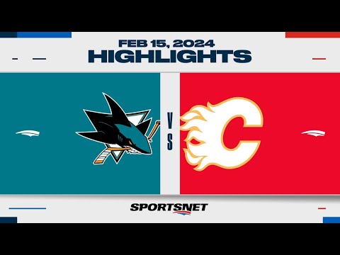 NHL Highlights | Sharks vs. Flames - February 15, 2024