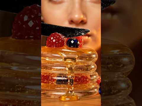 GLASS PANCAKES 🥞 #mukbang #eatingvideos #aiasmr #eating #aigenerated #satisfying #eatingasmr #asmr