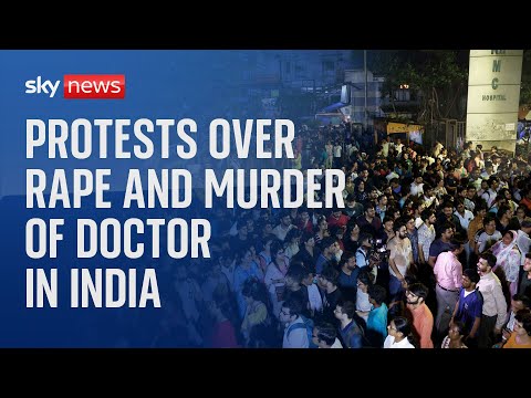Medical workers protest over rape and murder of trainee doctor in India